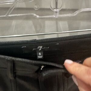 Black Leather-like pants